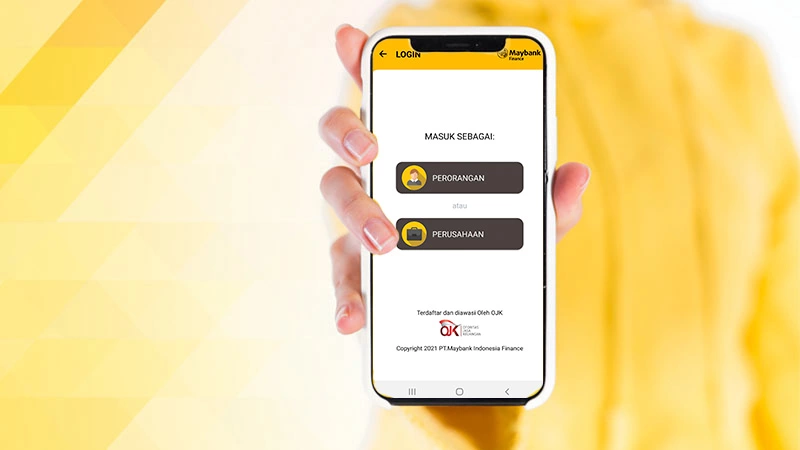 Halaman Login Maybank Indonesia Finance